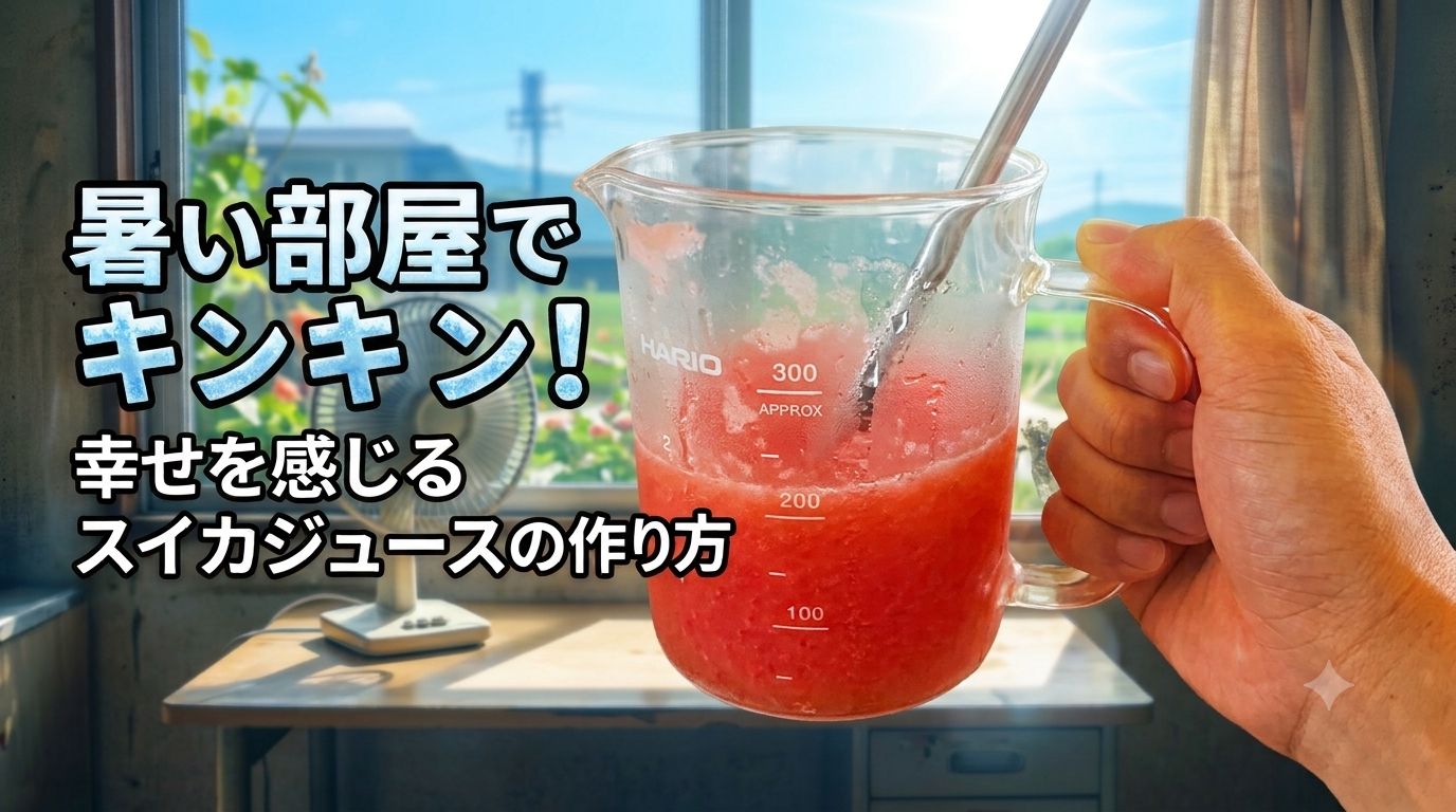幸せを感じるキンキンすいかジュースの作り方